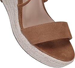 SUMOJIU Women's Wedge Platform Espadrille Open Toe