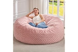Hobestluk Bean Bag Chair Bean Bag Chairs for Adults Giant Bean Chairs with Removable Cover, Memory Foam BeanBag Chair Fluffy 