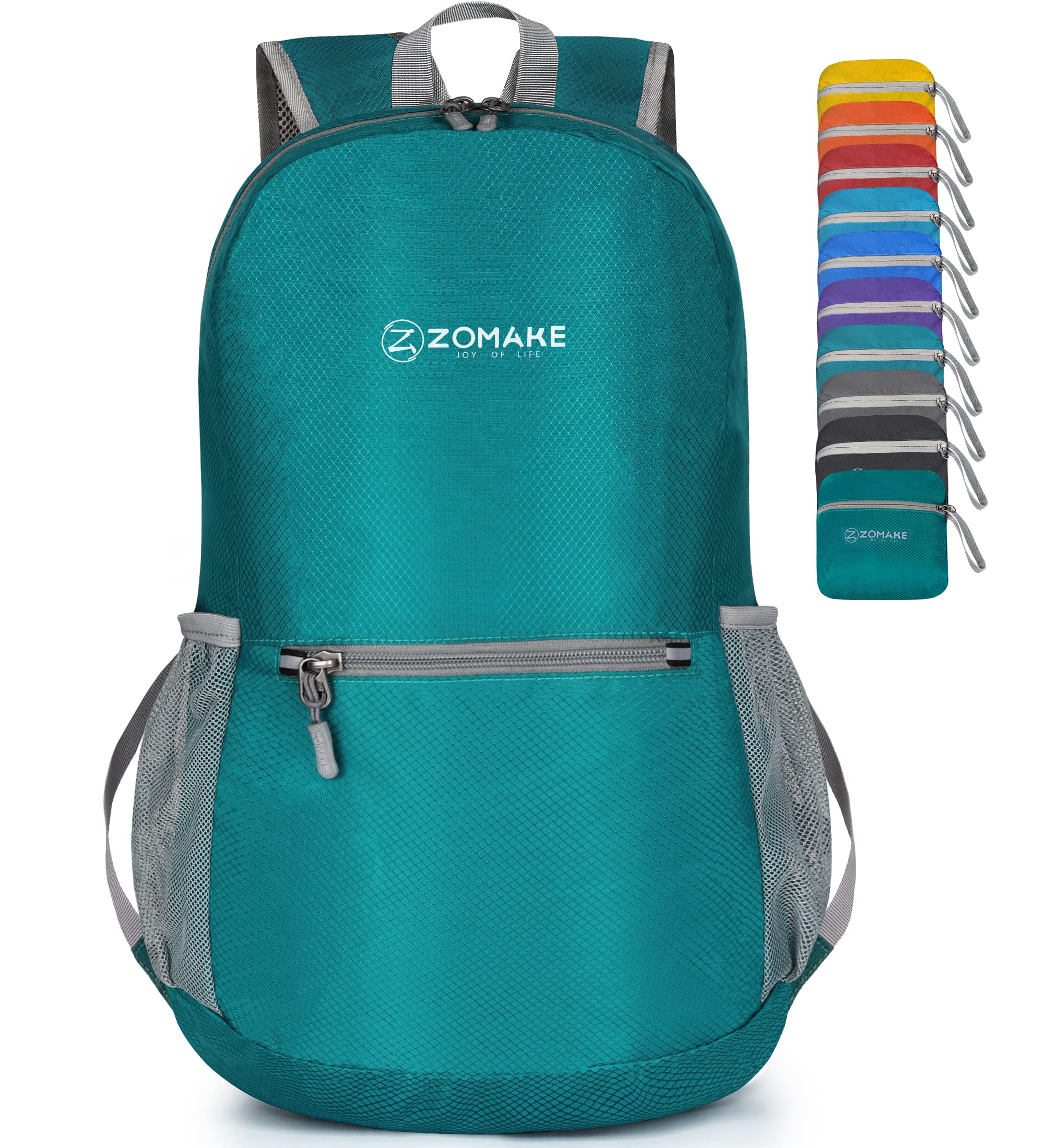 Photo 1 of ZOMAKE Ultra Lightweight Hiking Backpack 20L, Packable Small Backpacks Water Resistant Daypack for Women Men(Lake Green)