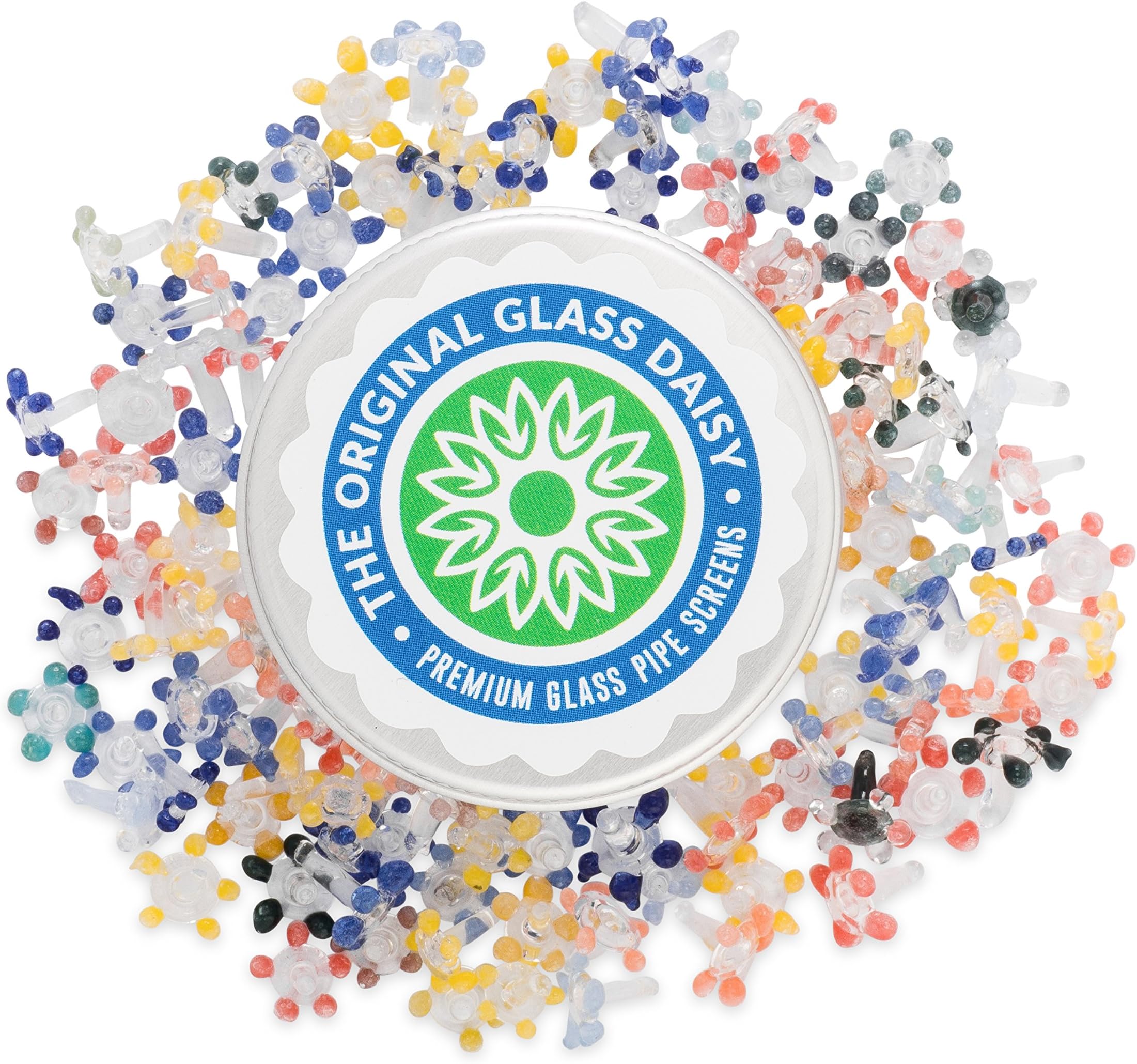 100+ Glass Pipe Screens, Glass Daisy Screens with Airtight BPAFree