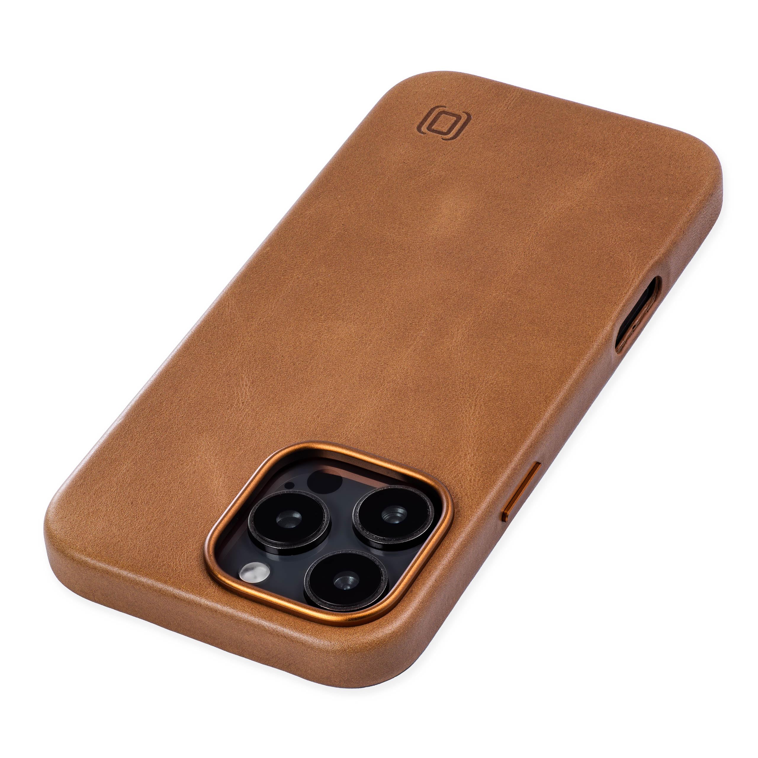 Dockem Genuine Leather Case for iPhone 16 Pro Max, Compatible with MagSafe (MSGL, Light Brown)