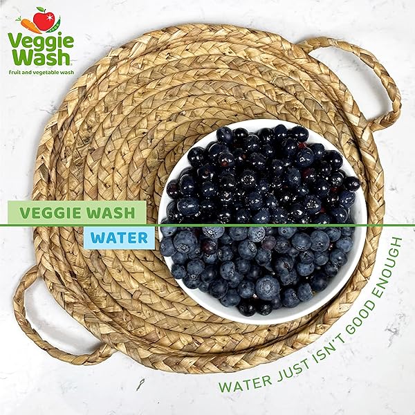 VEGGIE WASH FRUIT & VEGETABLE WASH, PRODUCE WASH AND CLEANER, 16-FLUID OUNCE, CASE OF 12, PACKAGING MAY VARY