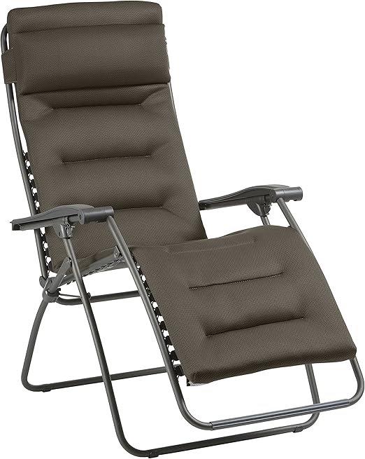 Lafuma Relax Liegestuhl Klappbar Und Verstellbar Rsx Clip Air Comfort Taupe Lfm2038 8719 Amazon De Garten