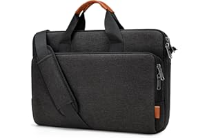 Bagasin 15.6 16 17 17.3inch Laptop case Bag with Edge Protection, Computer Shoulder Carrying Briefcase