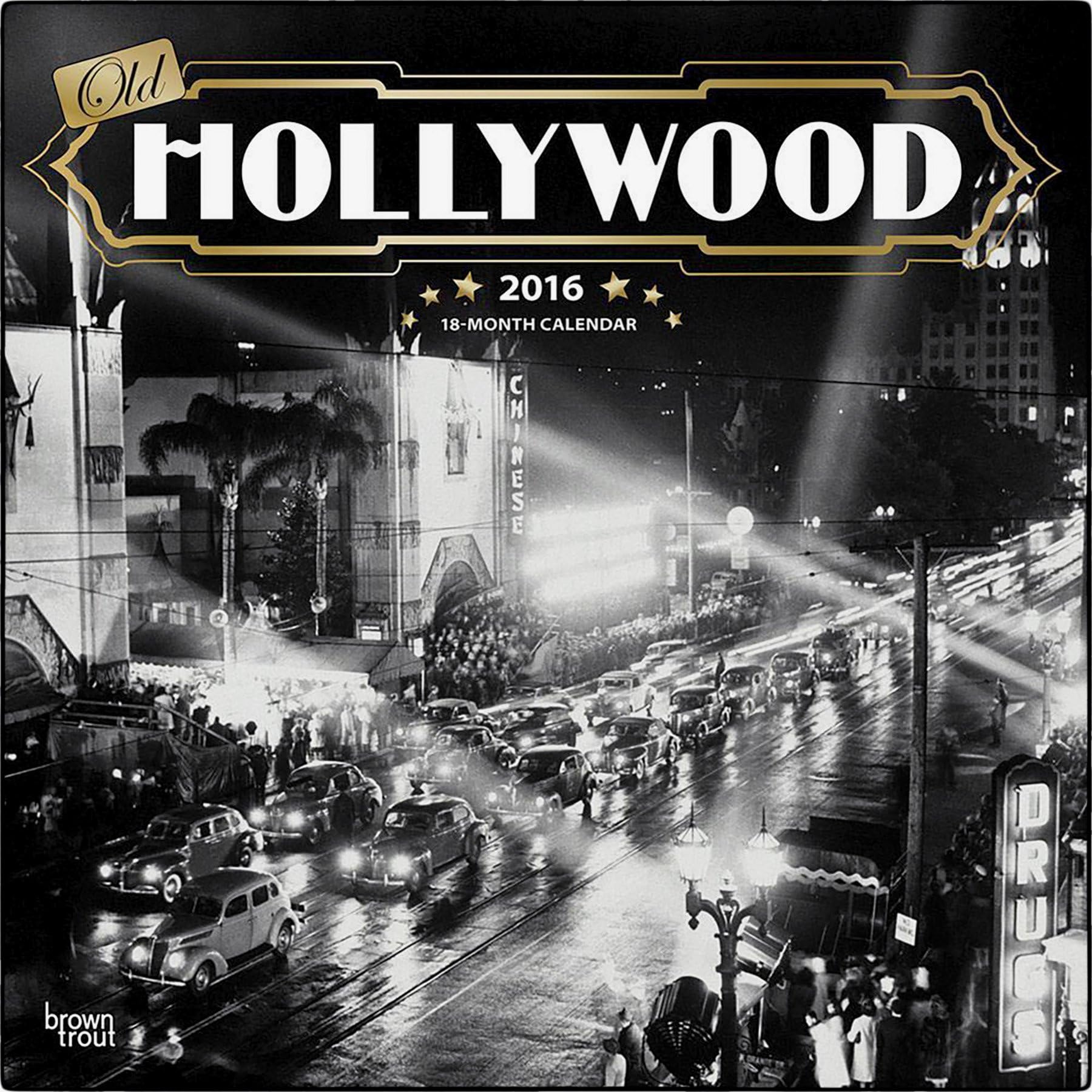 Old Hollywood 2016 Wall Calendar (12x12)