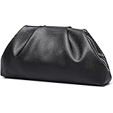 YUWITA Soft PU Leather Clutch Purses for Women Formal Elegant Luxurious Evening Bag