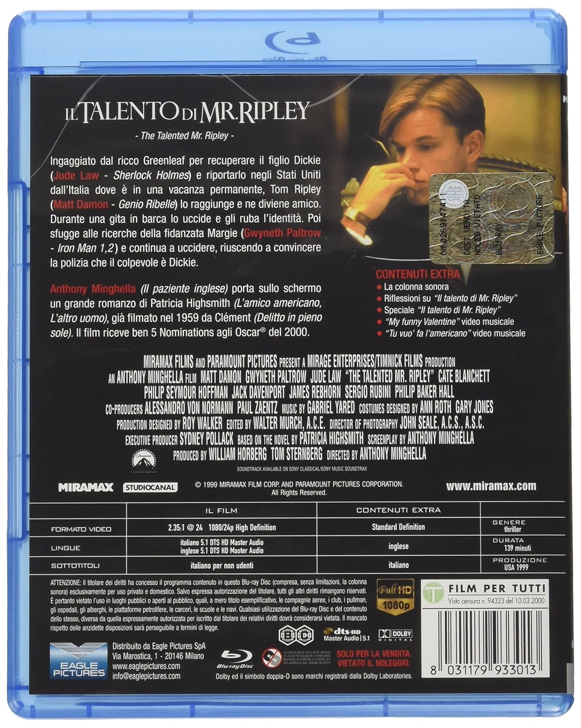 Il Talento Di Mr Ripley Streaming Ita riveilly Il Talento Di Mr Ripley Streaming Ita riveilly