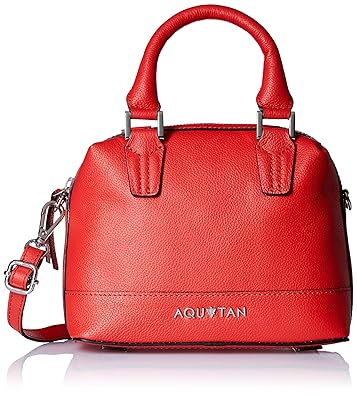 Aquatan Womens Headturner Mini Leather Satchel Red AT-S-36