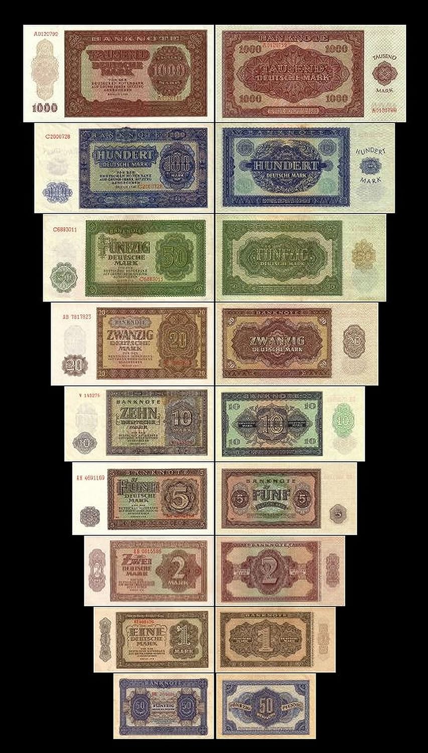 1000 Mark DDR 9 Banknotes Output 1948 