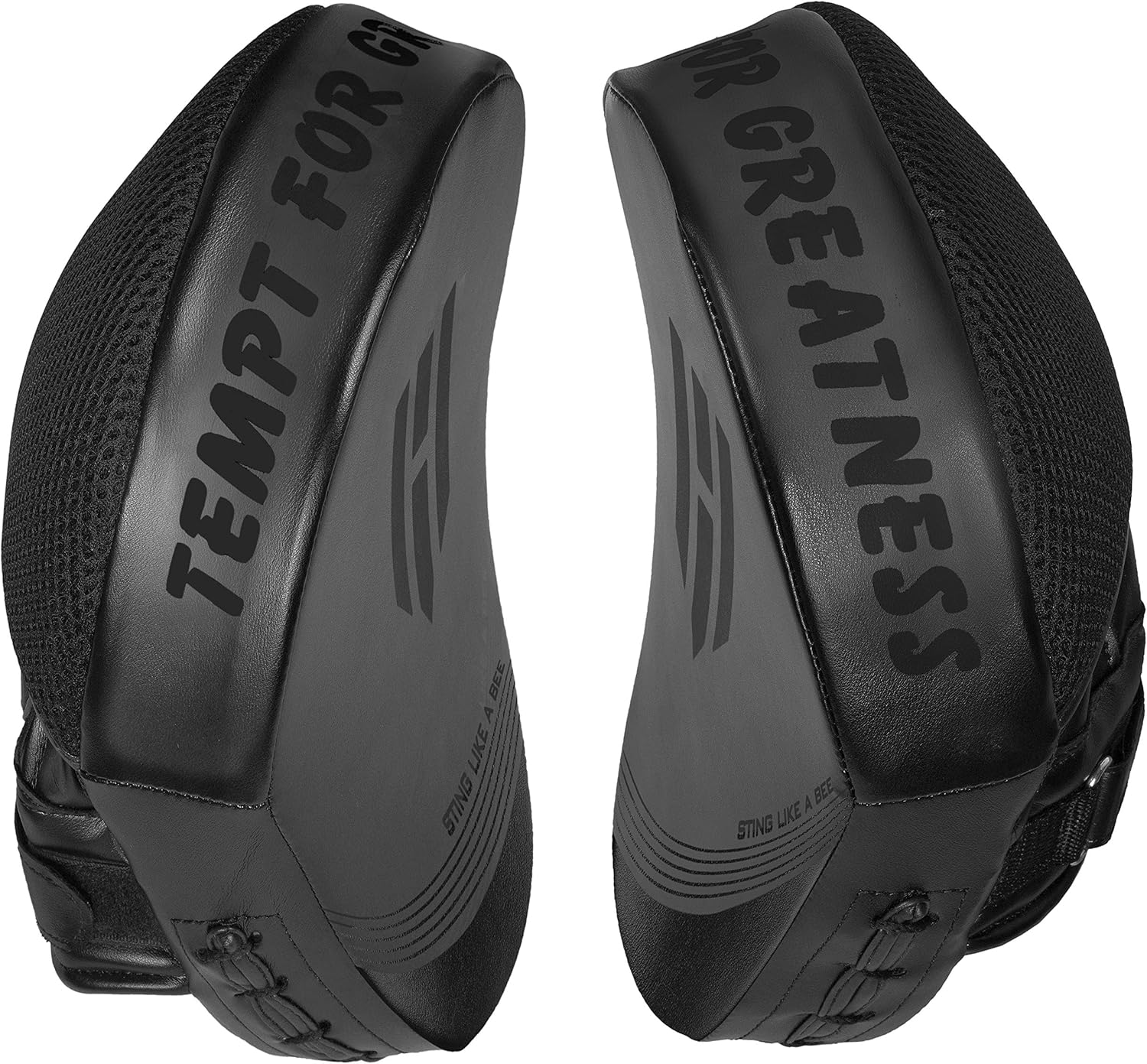 Punching Mitts Kickboxing Muay Thai MMA Boxing Mitts Training Focus Punch Mitts Bags Hand Target Pads for Kids, Men & Women (Pair) (All-Black) : Sports & Outdoors