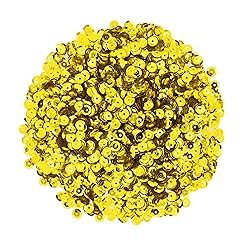 Mandala Crafts 20000 Yellow Sequins for Crafts DIY