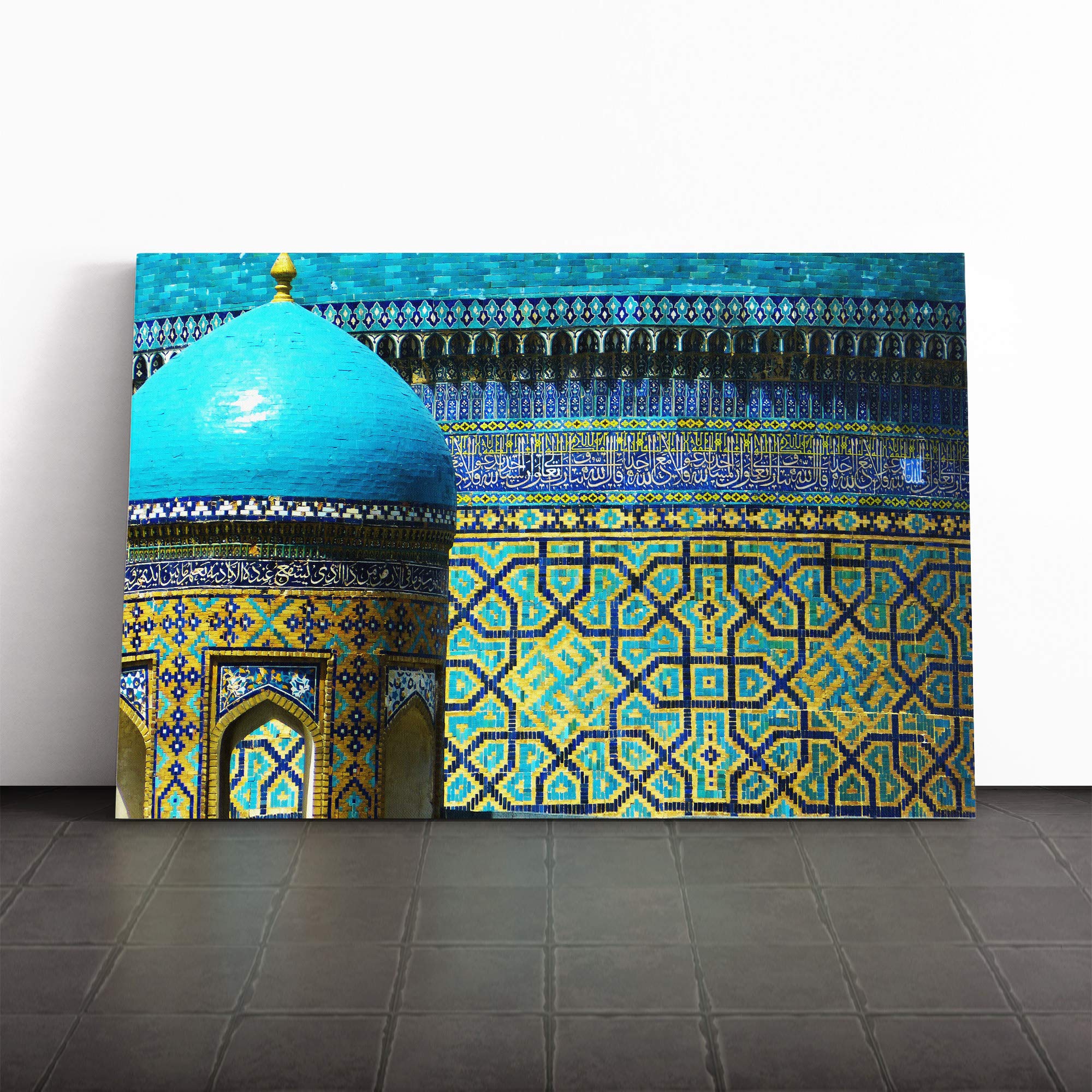 Samarkan Uzbekistan Canvas Print | Gallery Wrapped 30mm Frame Wall Art | 20x14 inches | Ready to Hang | Modern Picture | Living Room Bedroom Lounge Office