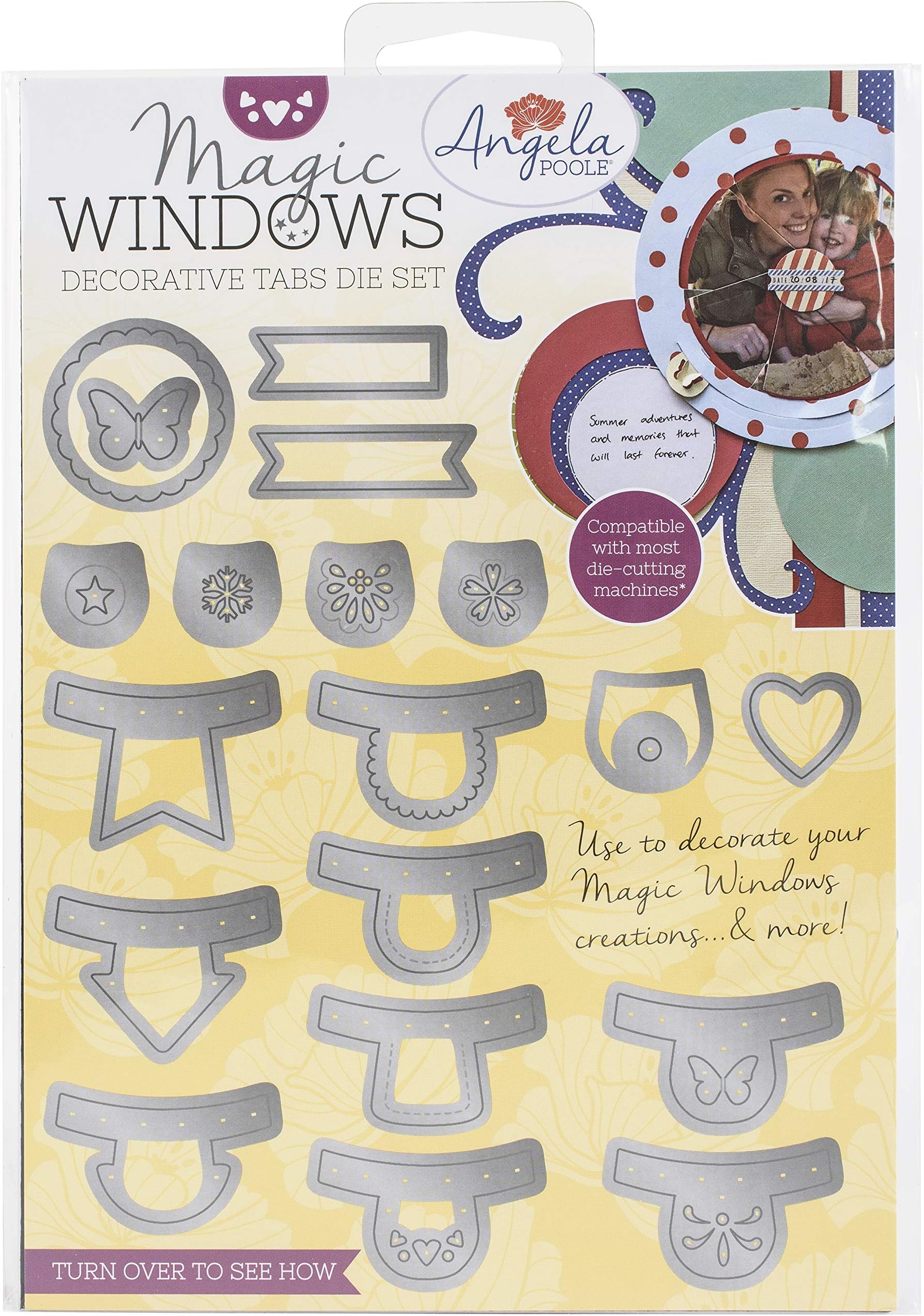 Angela Poole Magic Windows Decorative Tabs-Die Set, Metal, A5