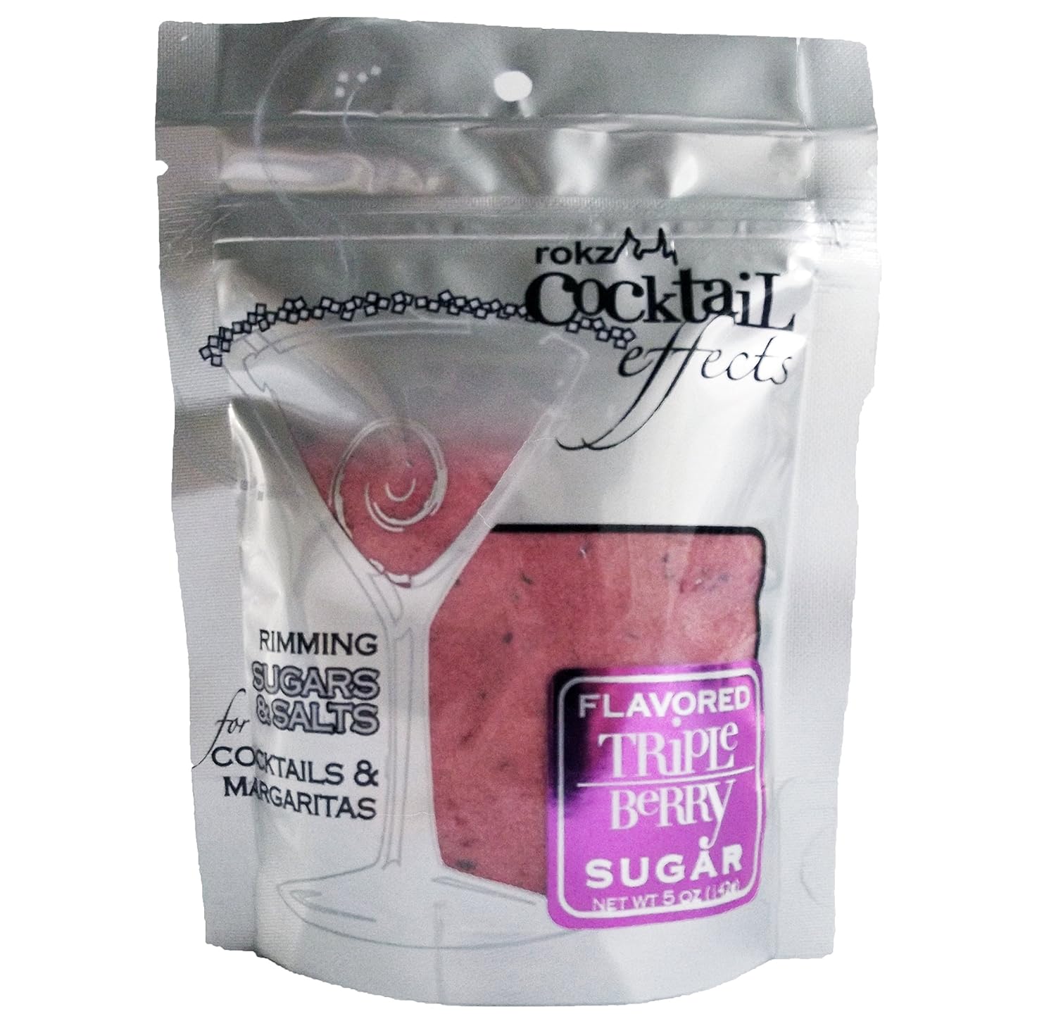 Rokz Triple Berry Cocktail Sugar, 5 Ounce: Grocery & Gourmet Food