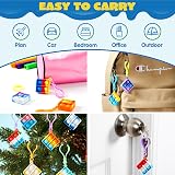JOYIN 30 Pcs Square Pop Fidget Keychains 3.8 cm silicone stress relief view 4