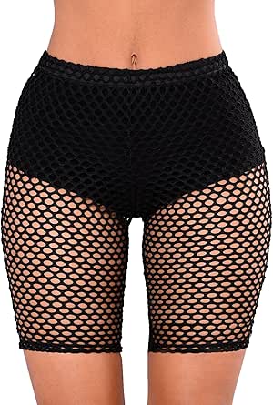 booty shorts fishnets
