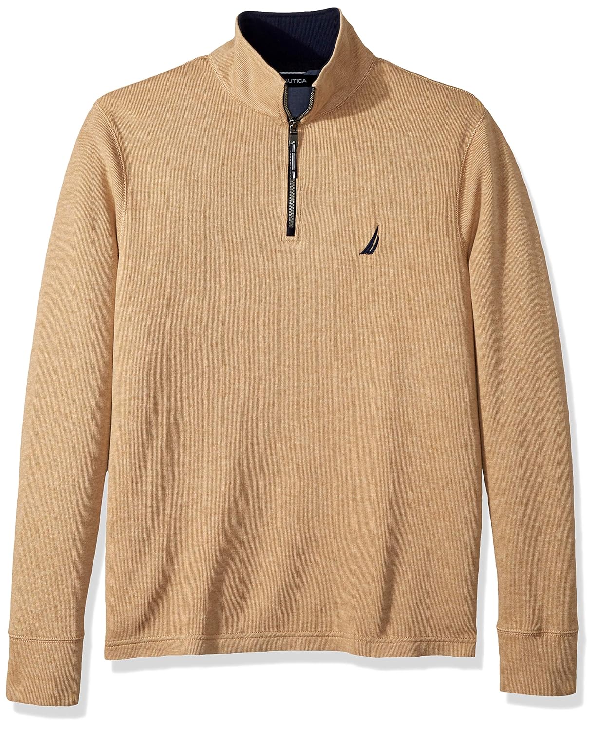 Download Nautica Mens Long Sleeve Half Zip Mock Neck Sweatshirt ...