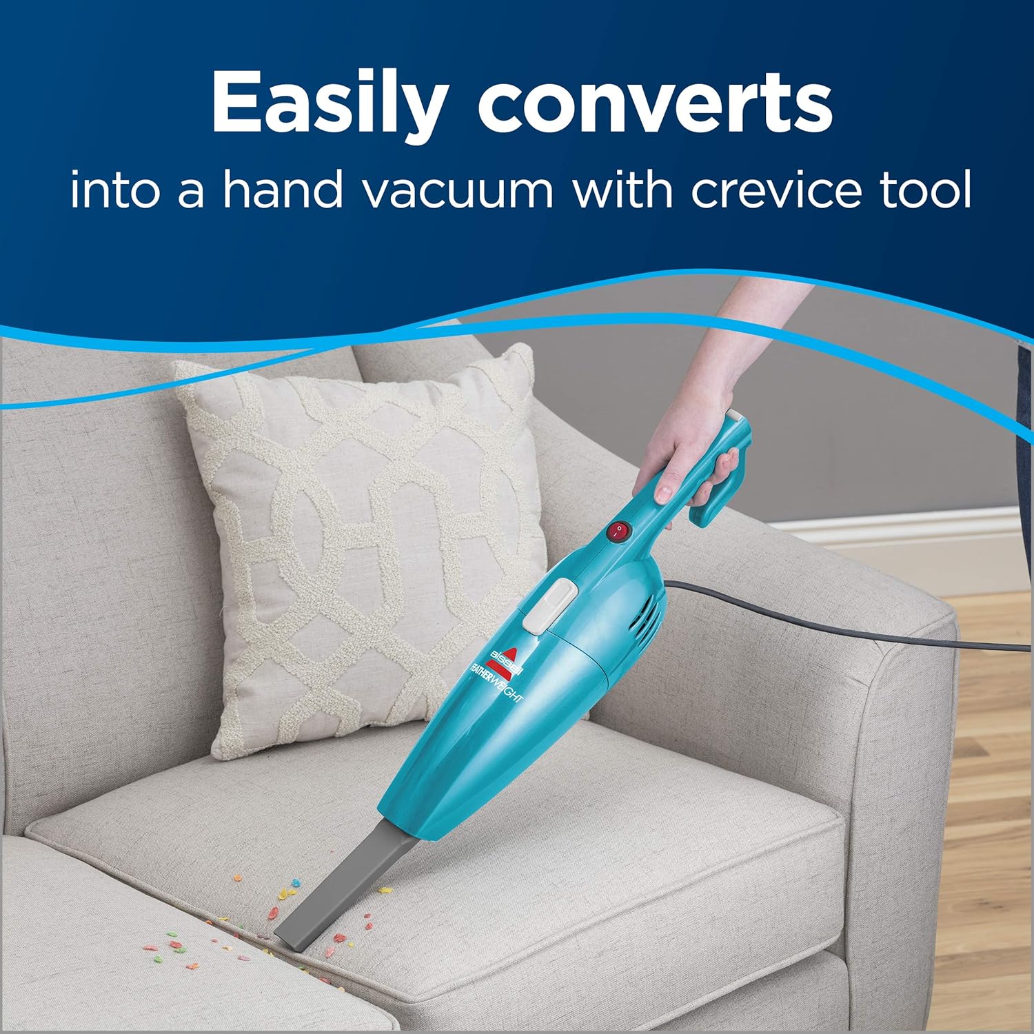 Bissell Featherweight Stick Lightweight Bagless Vacuum, 2033, One Size Fits All, Blue -