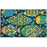 Entryways Fancy Fish Doormat, 17"x28"