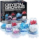 4M 7 Crystal Growing Science Experimental Kit with Display Cases - Easy DIY STEM Toy Lab Experiment Specimens, Educational Gift for Kids, Teens, Boys &amp; Girls