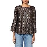 Kasper Womens Ruffle SLV Blouse