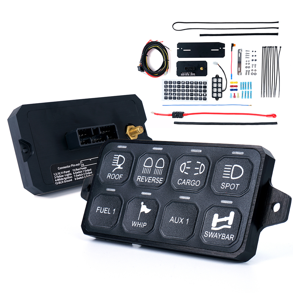 Amazon.com: Xprite 8 Gang Switch Panel Box with Digital Voltmeter