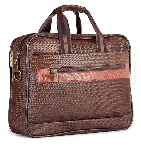 The Clownfish Mat Series 15.6 inch Laptop Briefcase (Walnut)