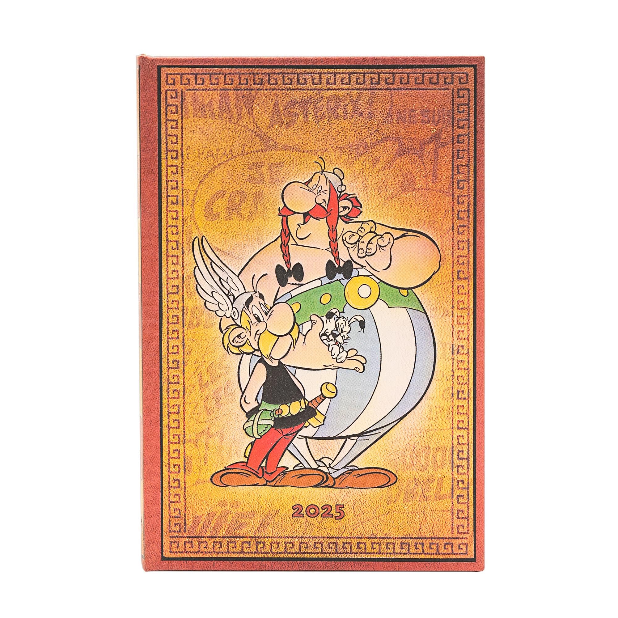 Kalendarz Paperblanks 2025 Asterix & Obelix Mini tygodniowy HOR: tydzień na dwóch stronach, zamykany na gumkę, Papier 100 GSM
