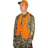 Hunters Specialties Adult Mesh Safety Vest - Blaze Orange High Visibility Mesh Breathable Vest for Hunting, One Size Fit All