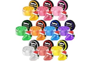 SIGWONG Edible Glitter - 10 Colors Luster Dust Edible Set for Drinks, Food Grade Edible Glitter Dust for Cake Decorating, Cocktail, Fondant, Strawberries, Candy, Christmas Cookie, Chocolate. Vegan and Gluten Free - 4g/bottle