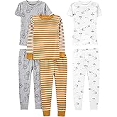 Simple Joys by Carter's girls 6-piece Snug Fit Cotton Pajama Set