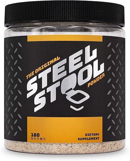 Amazon Com Steel Stool Fiber Supplement For Men All Natural Psyllium Husk Fiber Blend Improve Digestion Regularity Unflavored Powder 60 Servings Health Personal Care