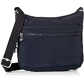 Kipling Womens Arto Bag, Lightweight Everyday Purse, Casual Nylon Shoulder Crossbody Bag, Blue Bleu 2, 11.25 L X 10.25 H X 1.5 D US