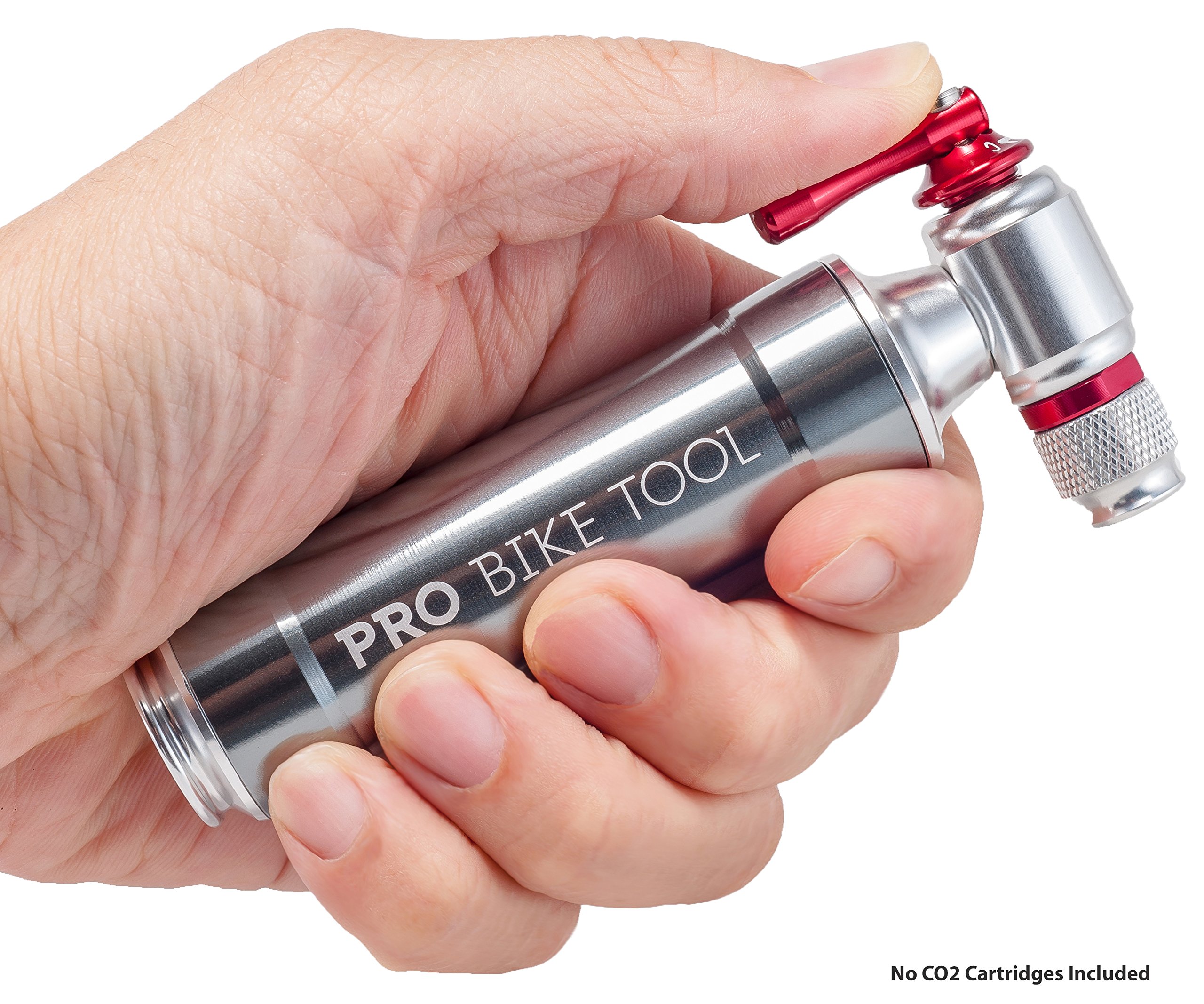 CO2 Inflator with Cartridge Storage Canister by Pro Bike Tool Quick