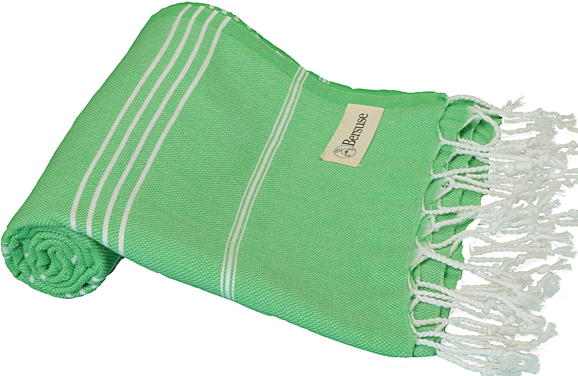 Bersuse 100% Cotton - Anatolia Turkish Towel - Green — image 1