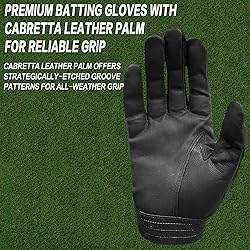 BRAMASOLE Youth Batting Gloves Boys Baseball