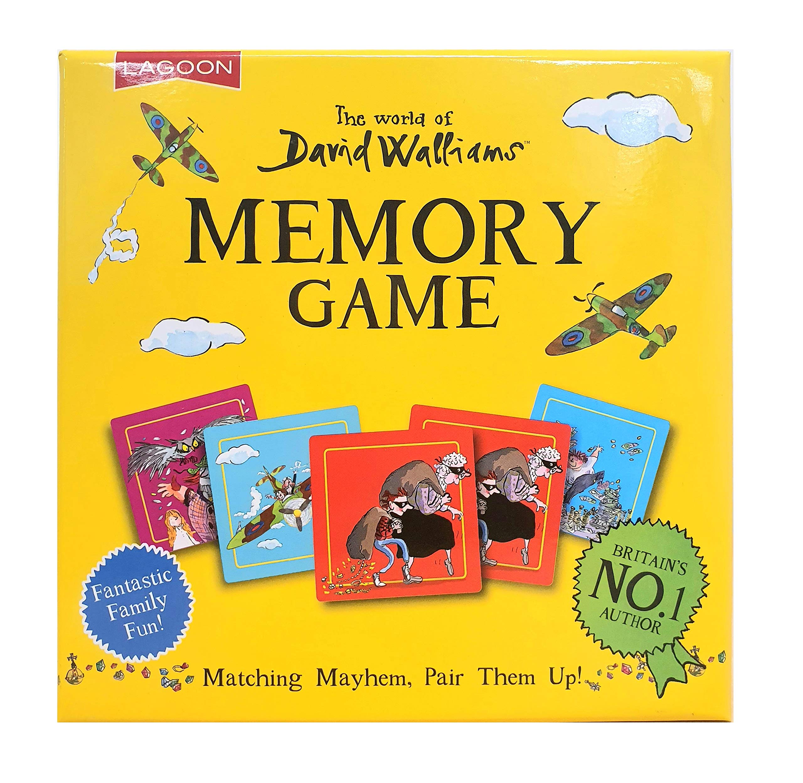 Lagoon Group David Walliams Memory Game,Yellow