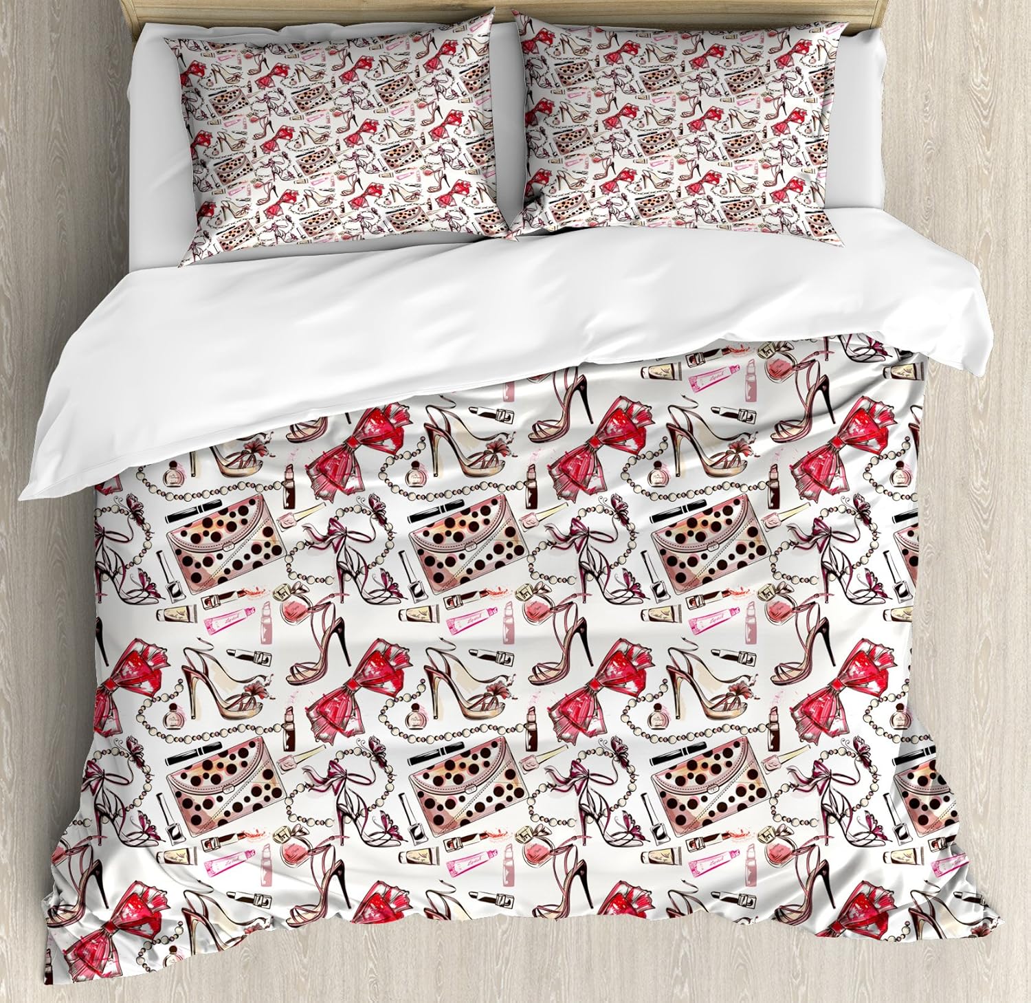 Best Feminine High Heels Makeup Bedding Sets/Duvet Covers