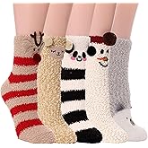 ProEtrade Fuzzy Socks for Women Teen Girls Fluffy Christmas Cozy Slipper Cabin Soft Winter Warm Fleece Socks