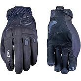 FIVE GLOVES RS3 Evo Women - Motorcycle Gloves for Women, Riding Gloves for Motorcycle, Scooter and More, Flower Boreal/Black, XS-XL