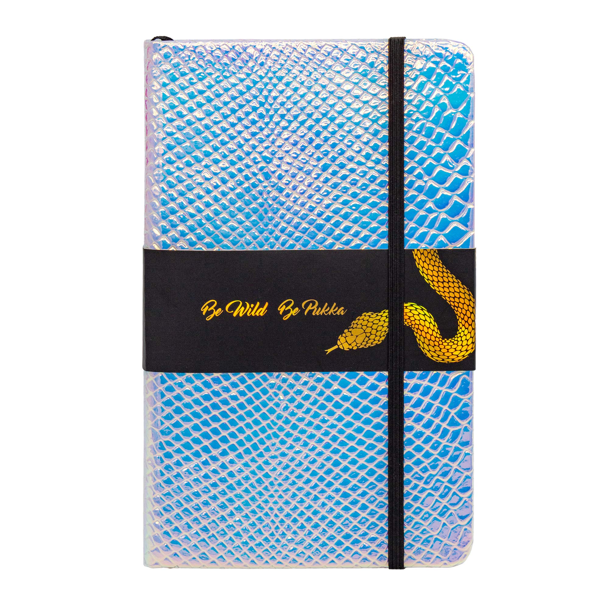 Pukka Pad, Wild Notepad with Pocket - 21.6 x 13.5cm - 96 Sheets of 80GSM Ivory Lined Paper - Python