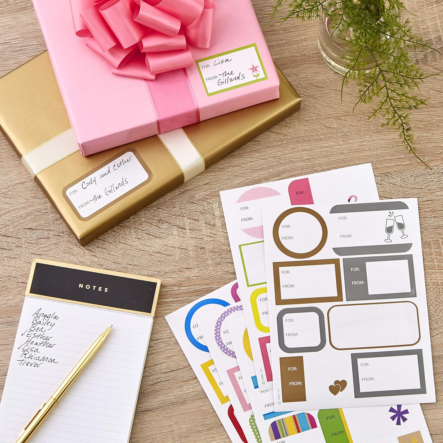 Hallmark Gift Tag Stickers - All Occasion (80 Labels, 5 Designs) for Birthdays, Engagements, Weddings, Baby Showers, Holidays and More: Kitchen & Dining