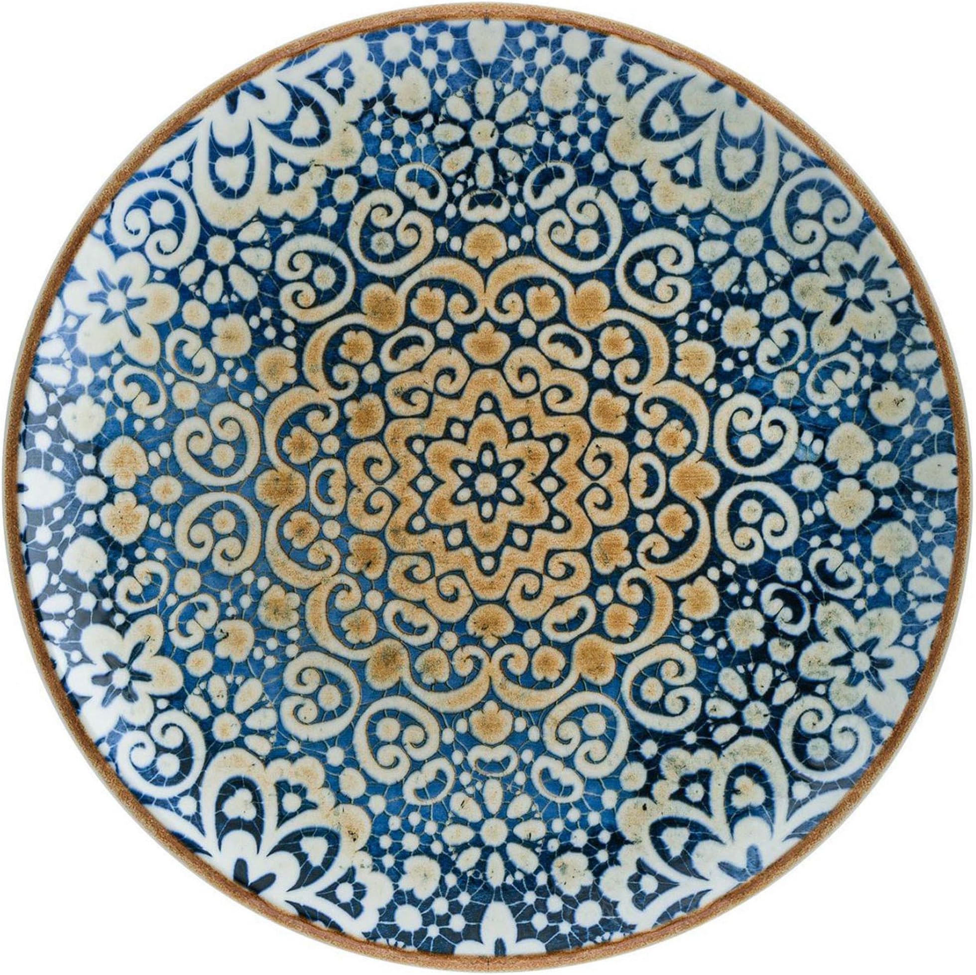 Viejo Valle Alhambra Pizza Plates 12.6inch / 32cm - Case of 6 - Textured Bonna Crockery