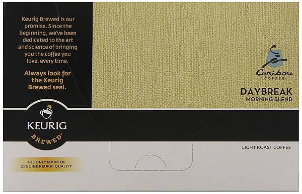 CARIBOU COFFEE, DAYBREAK MORNING BLEND K-CUPS FOR KEURIG K-CUP BREWERS, 12-COUN