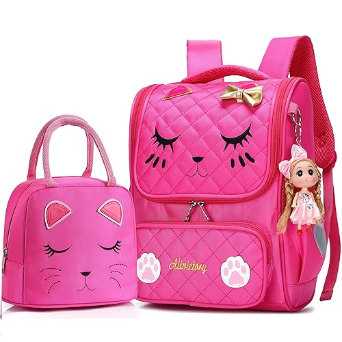AO ALI VICTORY Girls Backpacks, Waterproof Cute Backpack for Kids