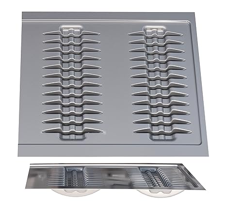 Grey Upright Plate Holder Tray Box Insert Cabinet For Blum