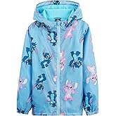 Disney Stitch Girls Raincoat - Waterproof Hooded Jacket for Kids 4-14 Years Fleece Lined - Stitch Gifts for Girls Teens