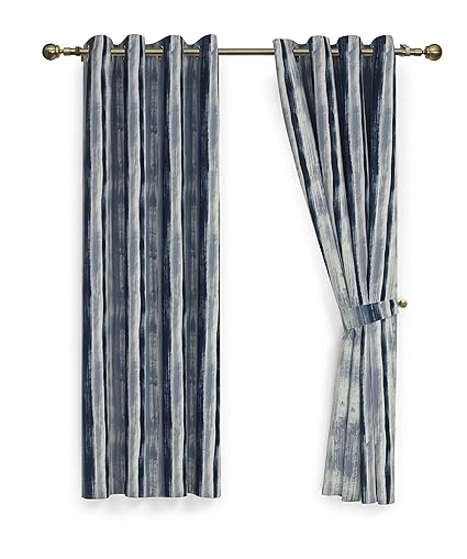 Gold Dandelion Blackout Curtains Floral Print Window Treatment