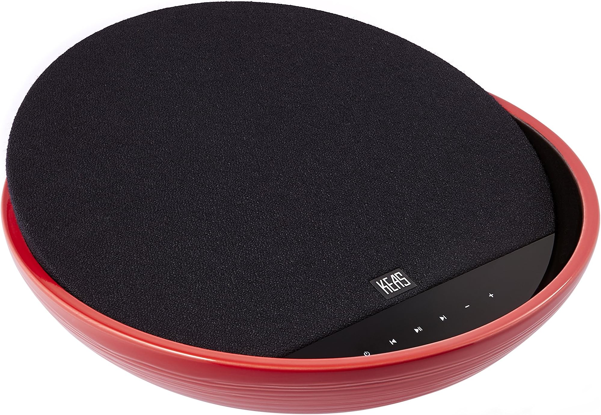 KEAS MOV-1 Ceramic Bluetooth Audio System, Black and Red