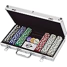 300 Ct. Poker Chips 11.5 gram in Aluminum Case (styles will vary)